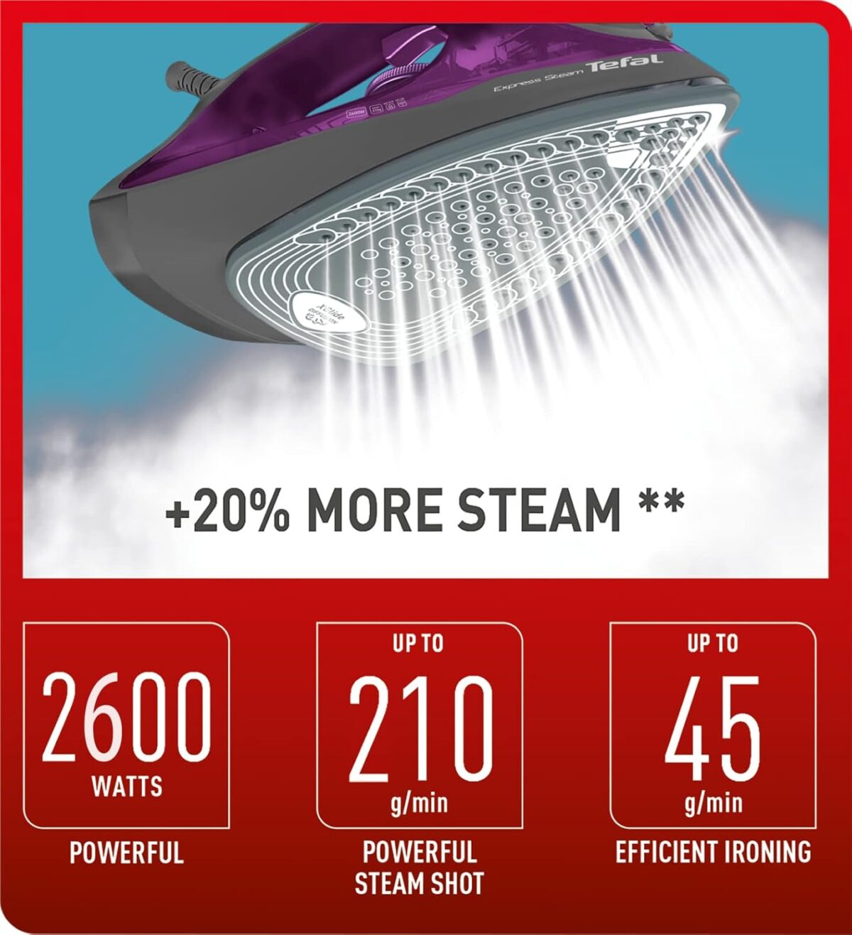 ⁦مكواة بخار تيفال 2600 واط⁩ - الصورة ⁦2⁩