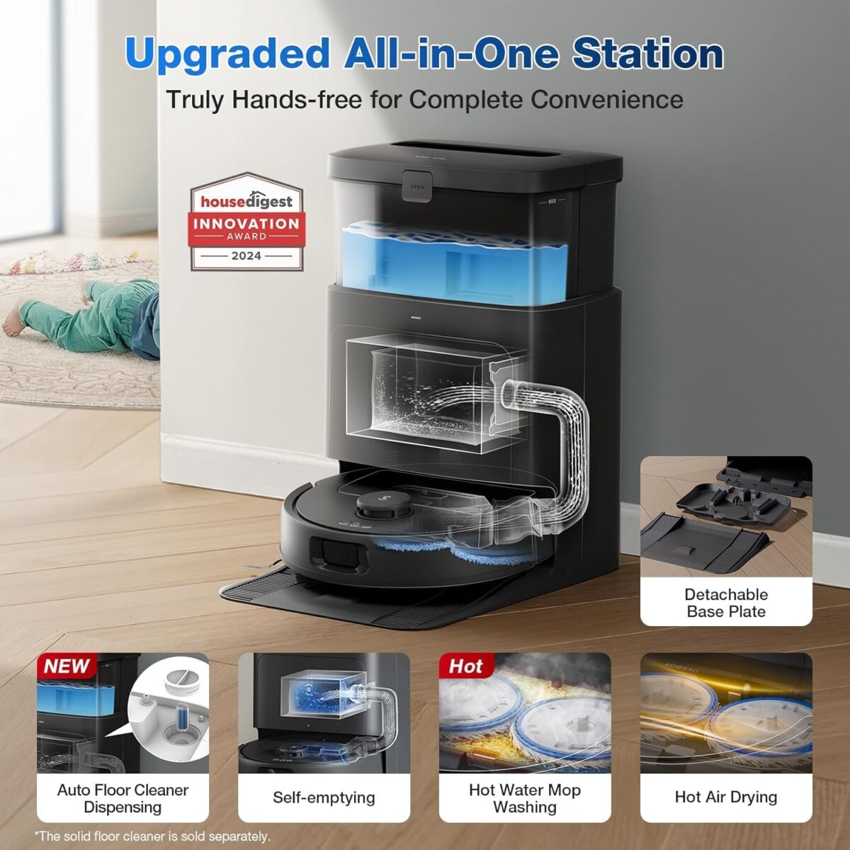 ⁦مكنسة ايكوفاكس N30 pro Omni⁩ - الصورة ⁦4⁩