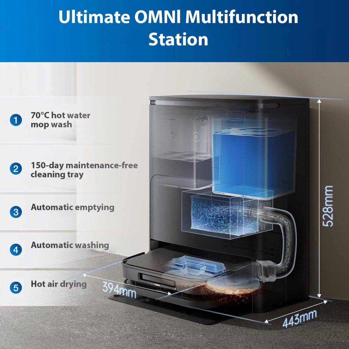 ⁦مكنسة ايكوفاكس X5 Pro Omni⁩ - الصورة ⁦4⁩